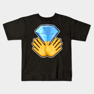 Diamond Hands emoji Kids T-Shirt